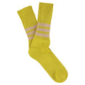 Men Crew Stripes Socks — YELLOW / PINK