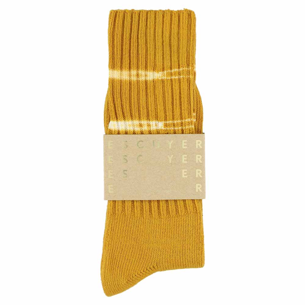 Men Dyed Socks — MUSTARD