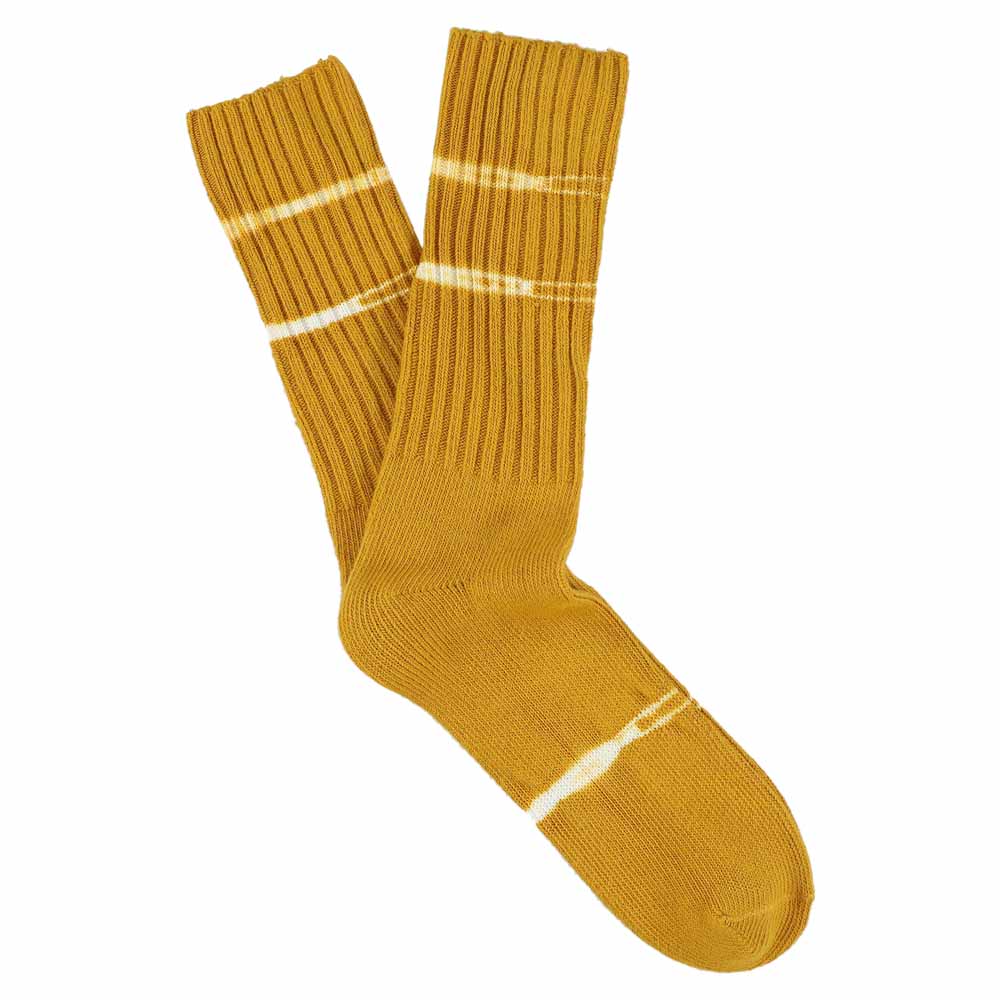 Men Dyed Socks — MUSTARD