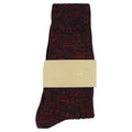 Melange Blend Socks — NAVY / RED