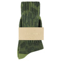 Women Leopard Crew Socks — GREEN