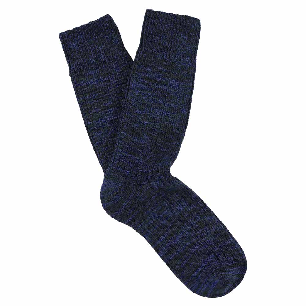 Melange Blend Socks — BLUE