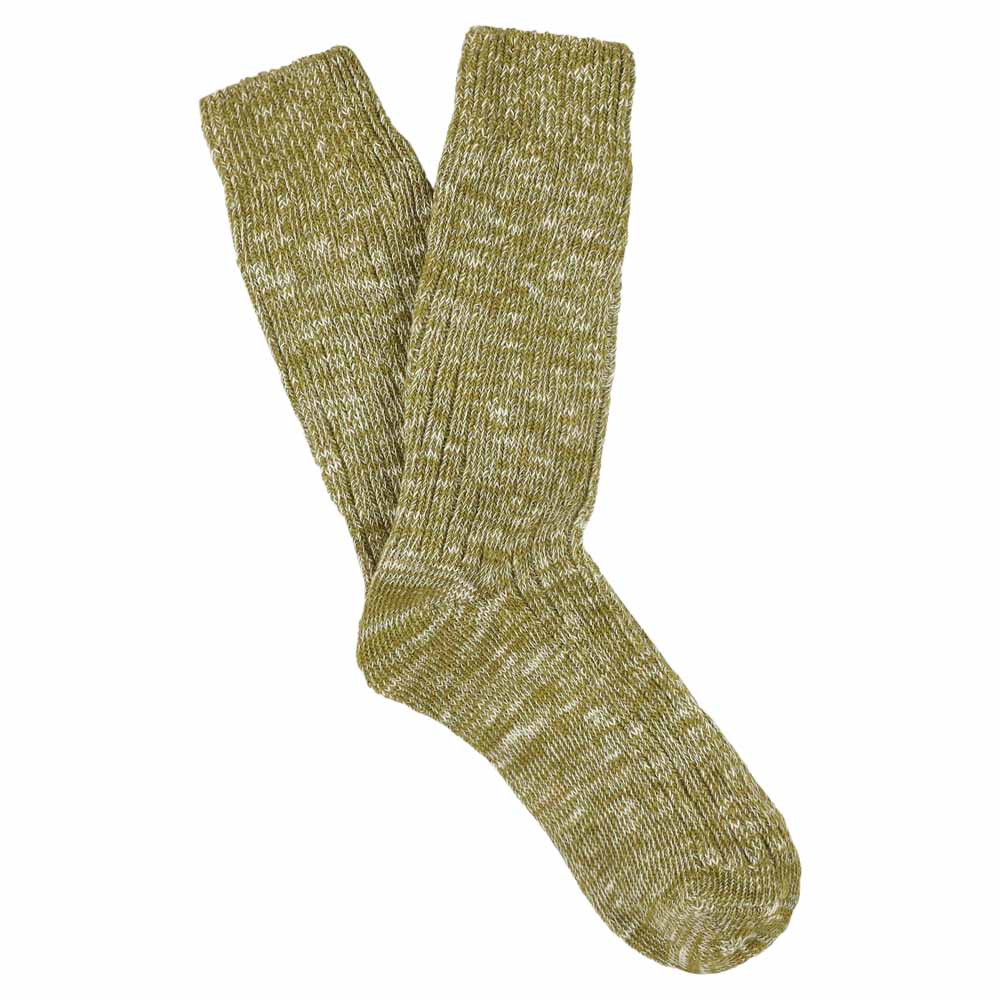 Melange Blend Socks — GREEN FLASH