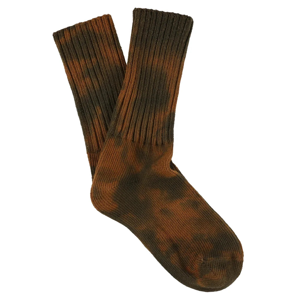 Tie Dye Socks — BROWN / BLUE