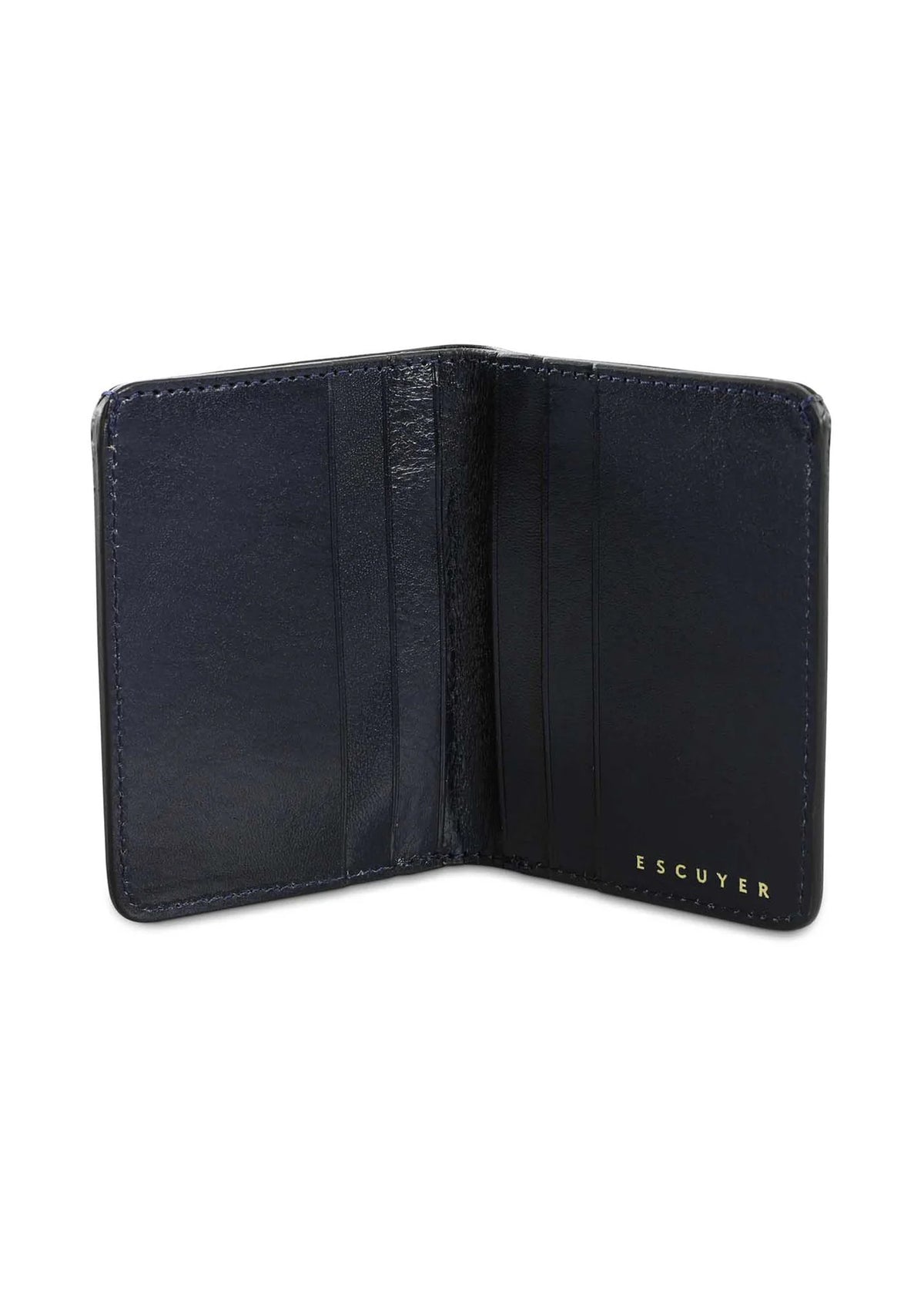 Slim Leather Wallet — BLUE
