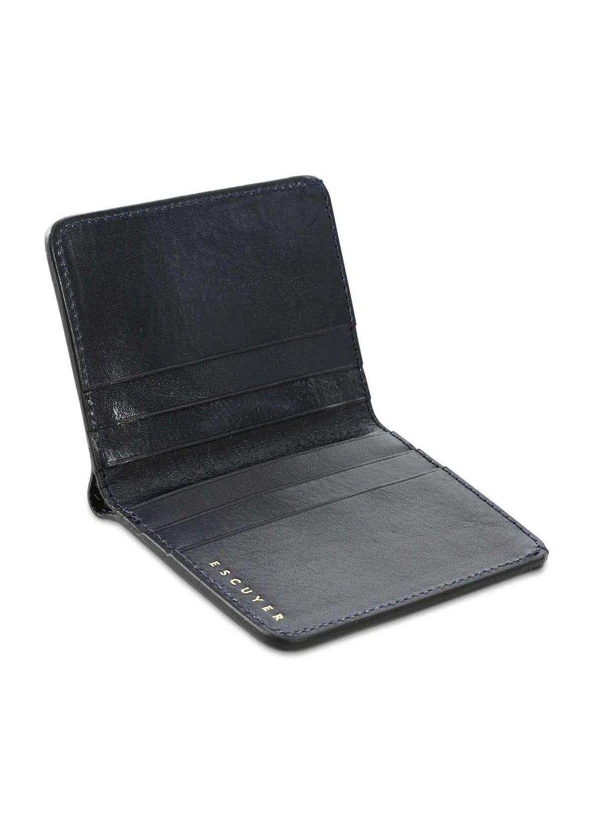 Slim Leather Wallet — BLUE