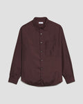 Oversized Ripstop Shirt — BURGUNDY