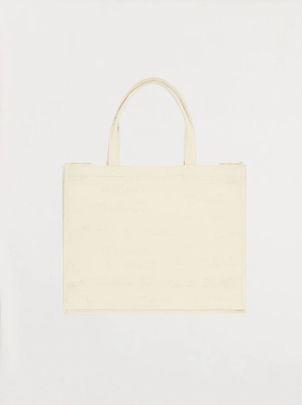 Unisex AMOUR Jacquard Grand Tote bag — ECRU