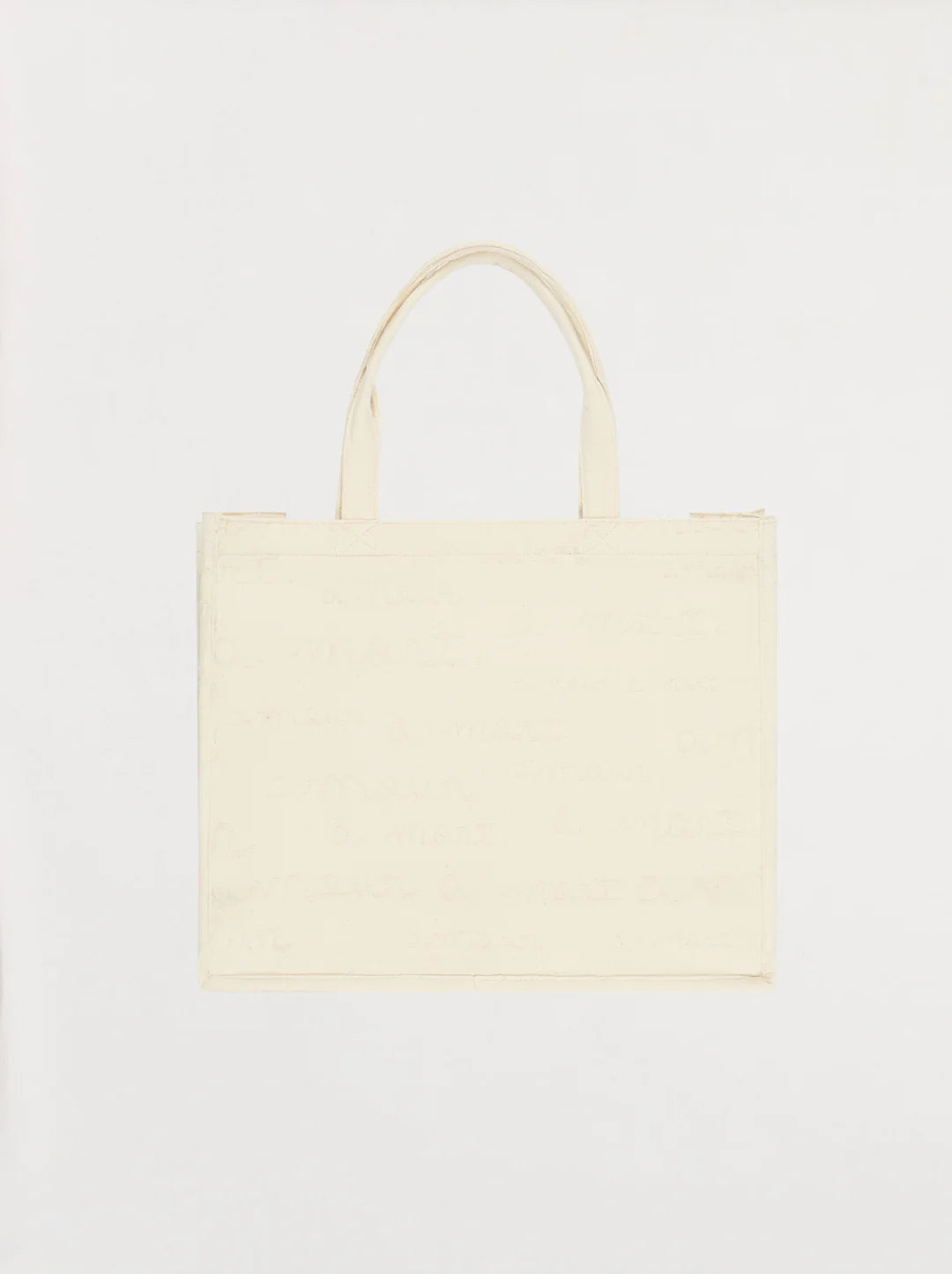 Unisex AMOUR Jacquard Grand Tote bag — ECRU