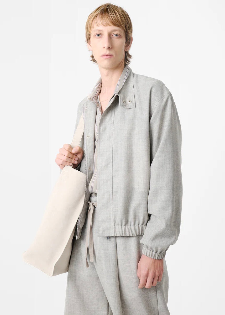 Harle Tropical Wool Jacket — ICE MELANGE