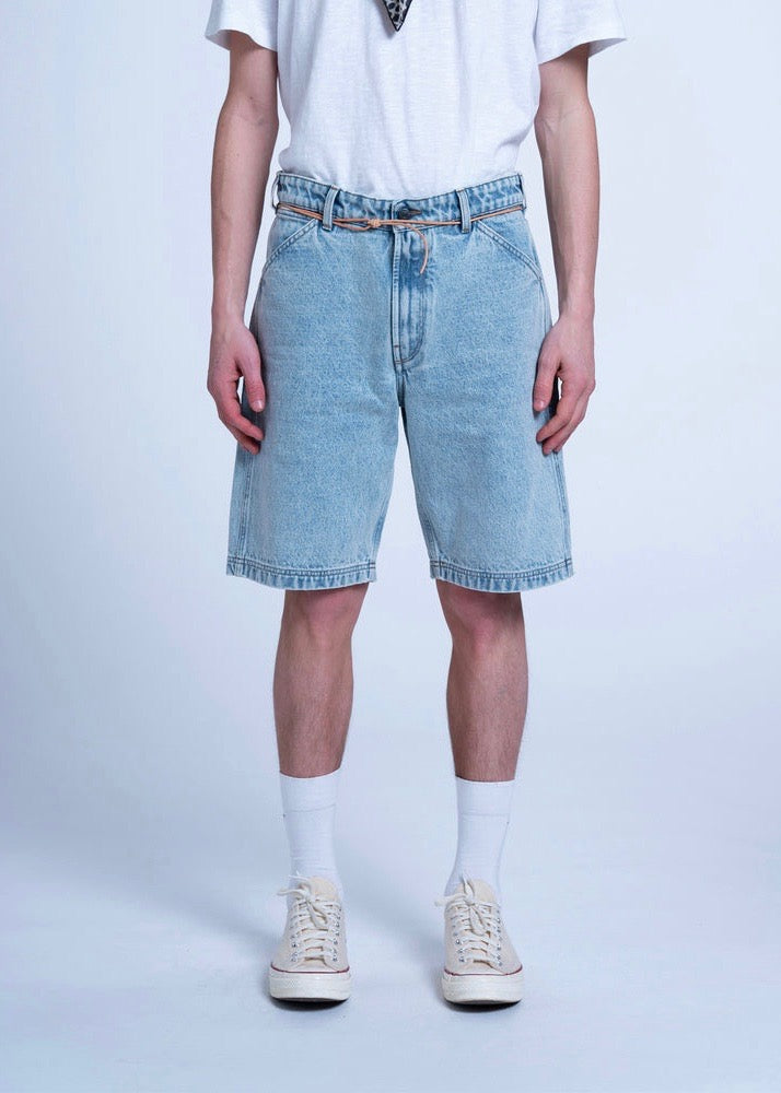 Jabali Algo Denim Short — BLEACHED