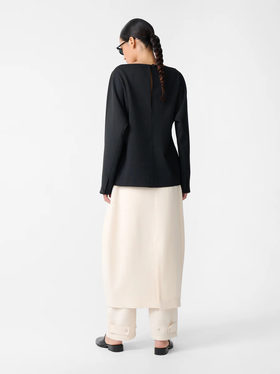 ARU SNW SABLE SKIRT — CHALK