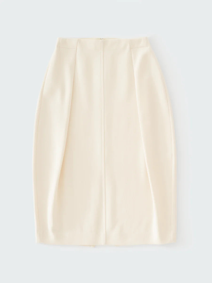 ARU SNW SABLE SKIRT — CHALK