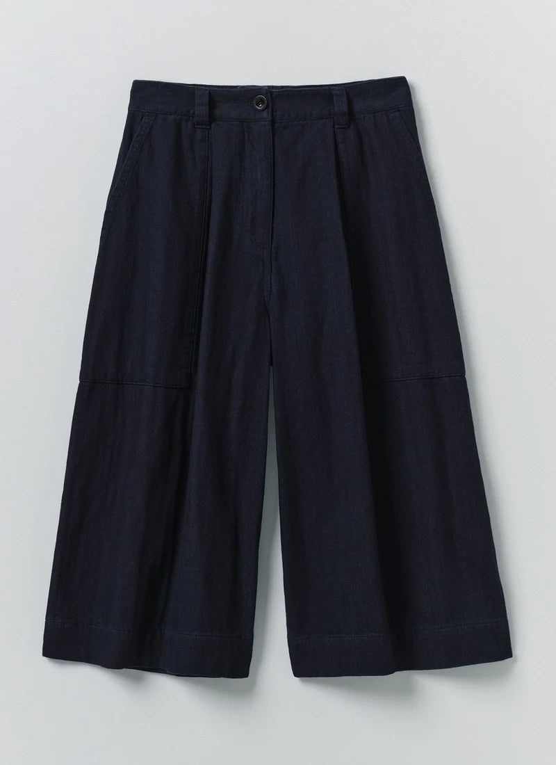 Japanese Denim Culottes — INDIGO