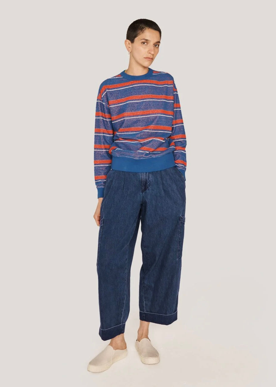 Grease Trouser — WASHED INDIGO