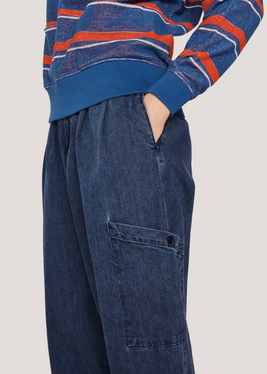 Grease Trouser — WASHED INDIGO