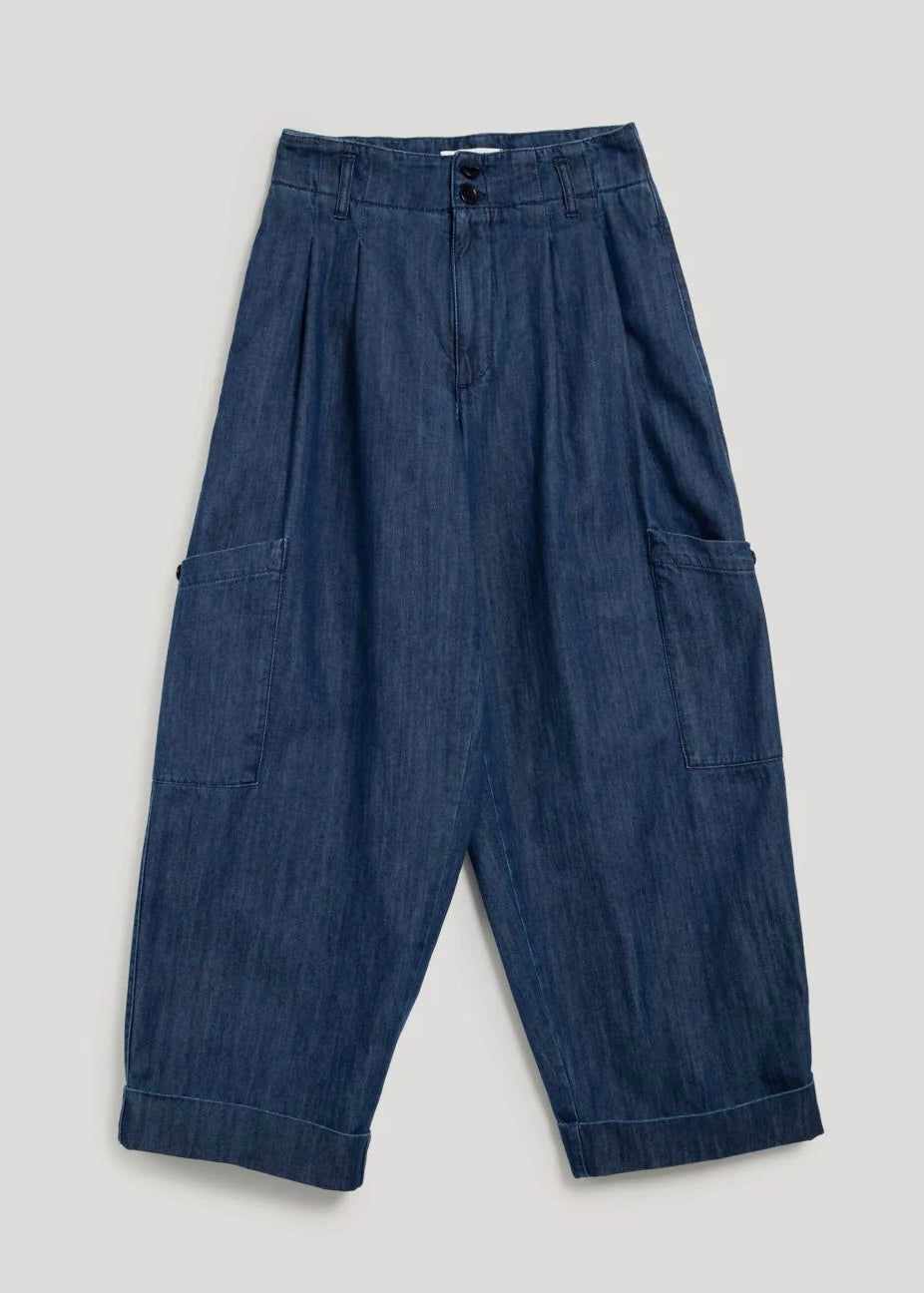 Grease Trouser — WASHED INDIGO