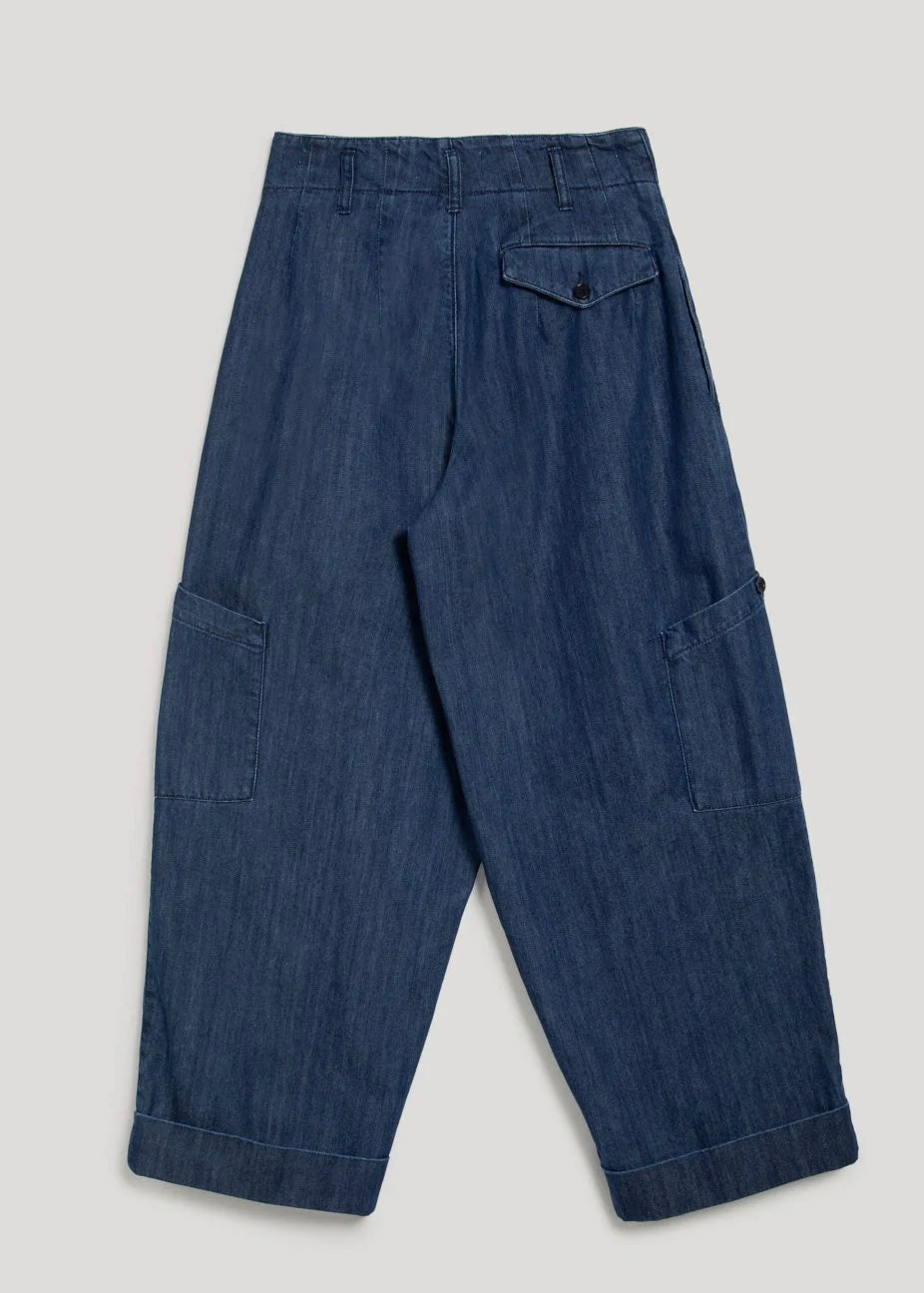 Grease Trouser — WASHED INDIGO