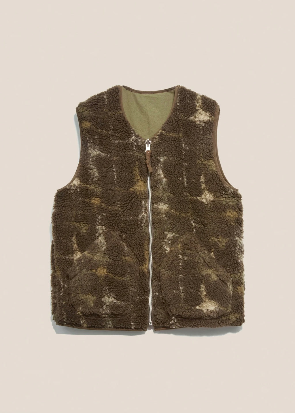 Utah Reversible Waistcoat — BROWN