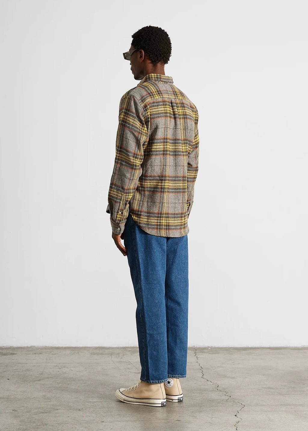 Edmmond Checkered Shirt — GREY
