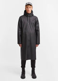 Stockholm Long Raincoat — BLACK