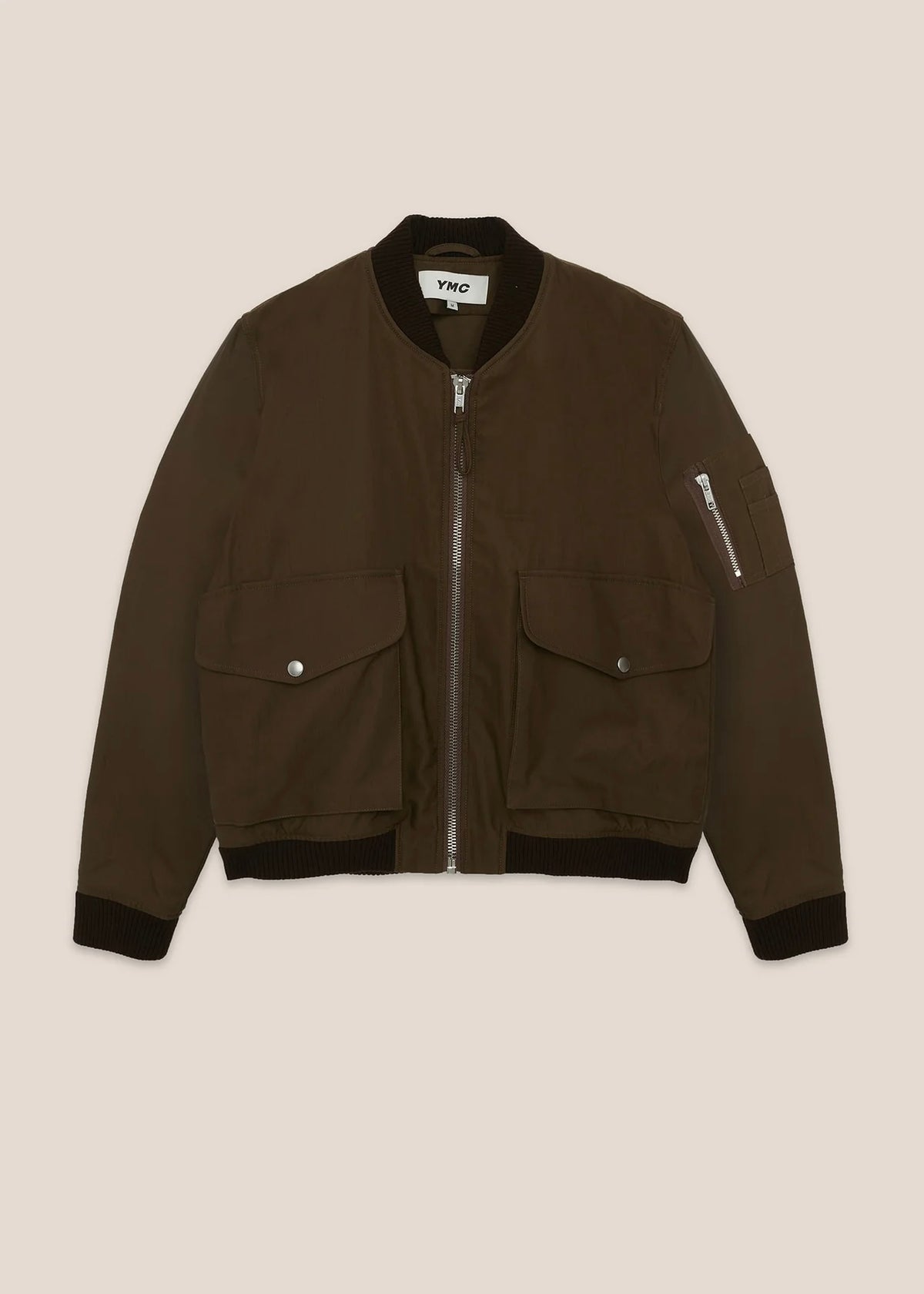 Bros Bomber Jacket — BROWN