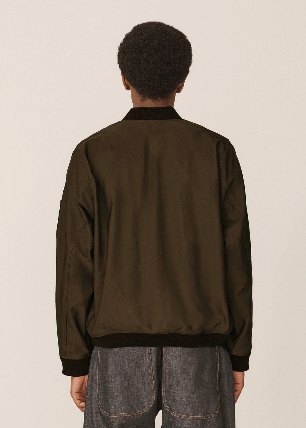Bros Bomber Jacket — BROWN