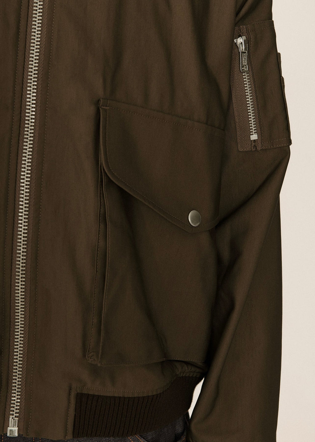 Bros Bomber Jacket — BROWN