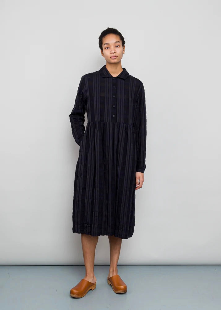 Loom Dress — DARK BLUE