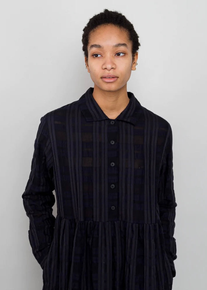 Loom Dress — DARK BLUE