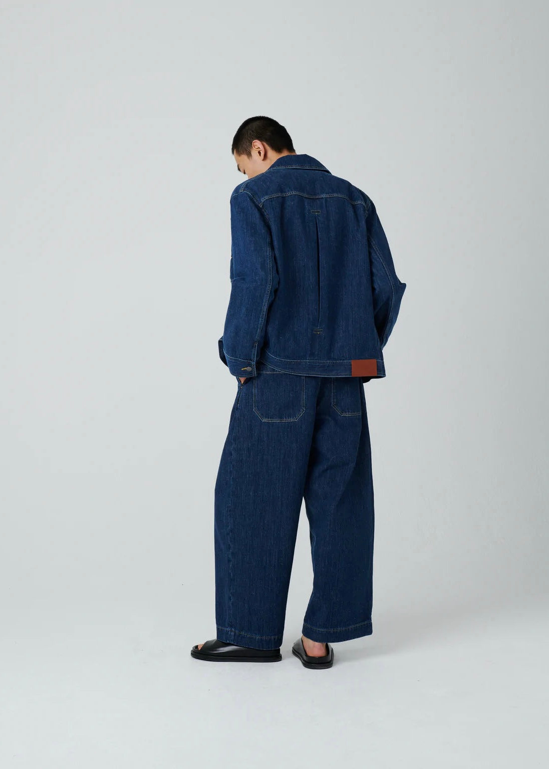Lazar Washed Denim Jacket — INDIGO