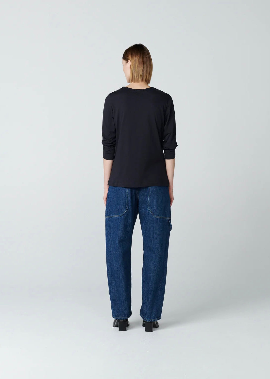 Rae Washed Denim Pant — INDIGO