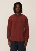 Delinquents Needlecord Organic Cotton Overshirt - BURGUNDY