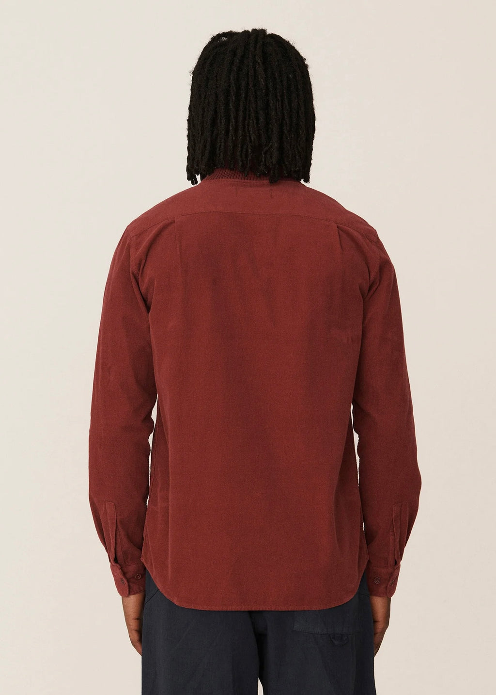 Delinquents Needlecord Organic Cotton Overshirt - BURGUNDY