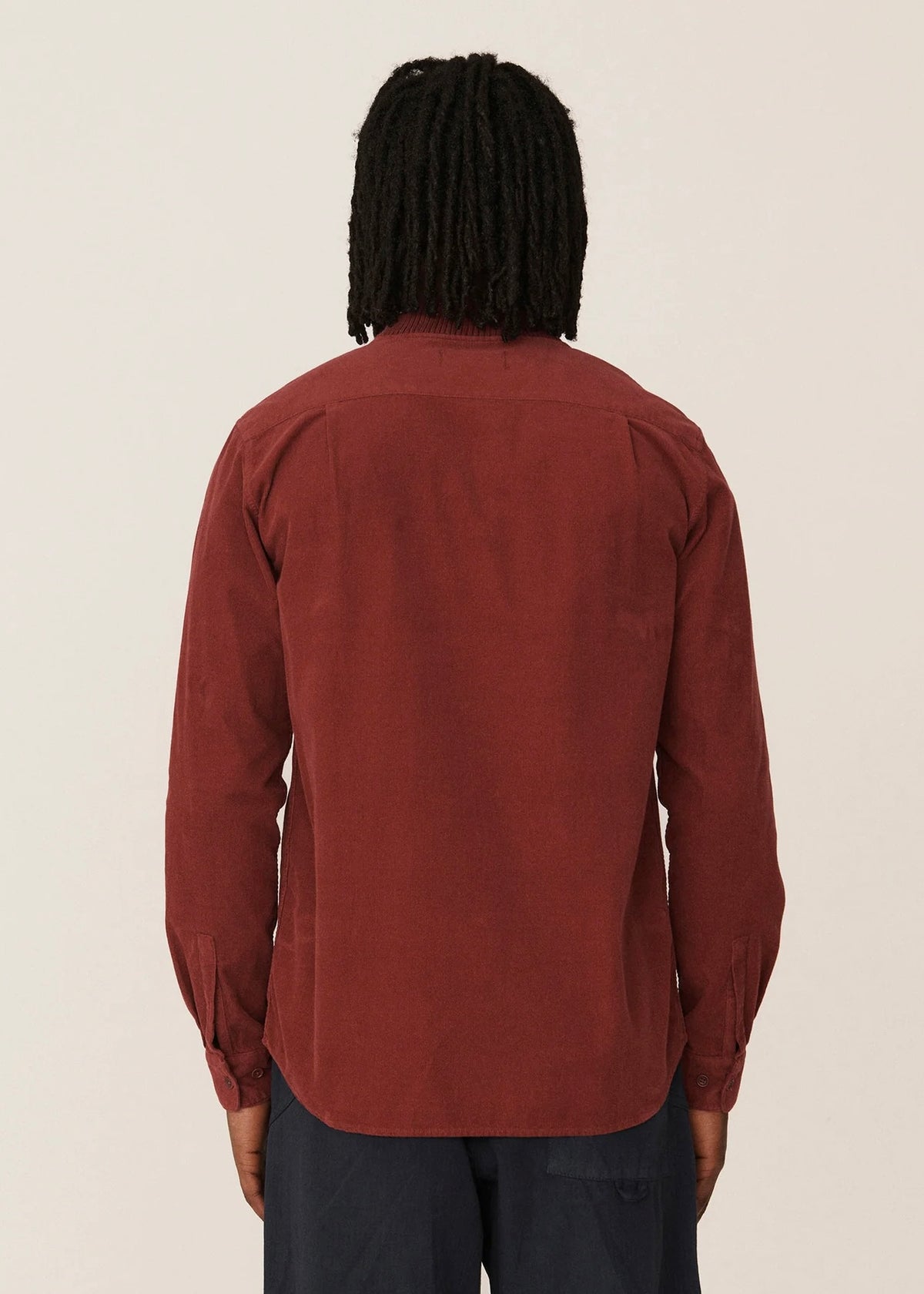 Delinquents Needlecord Organic Cotton Overshirt - BURGUNDY