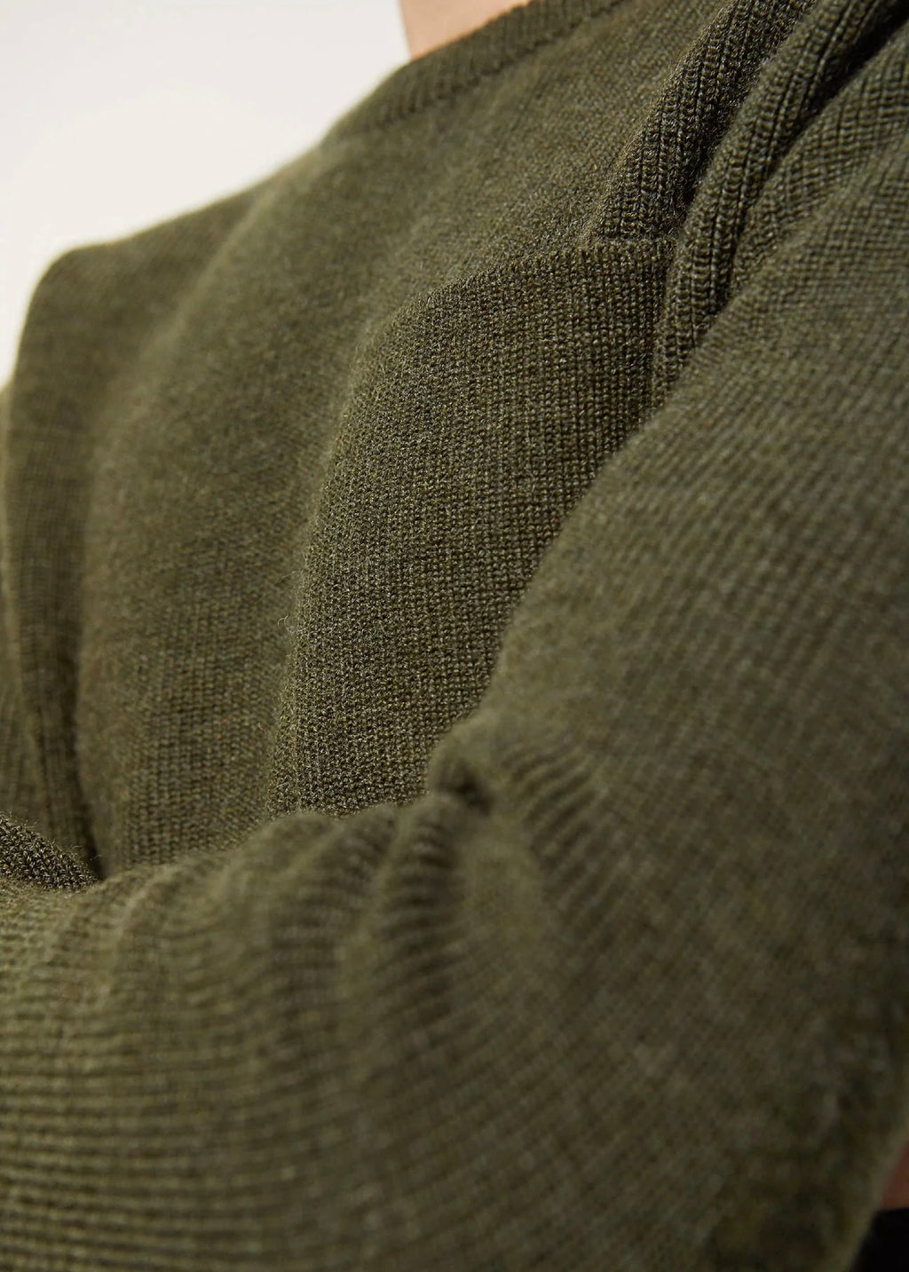 Salaun Virgin Wool Sweater — GREEN