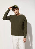Salaun Virgin Wool Sweater — GREEN
