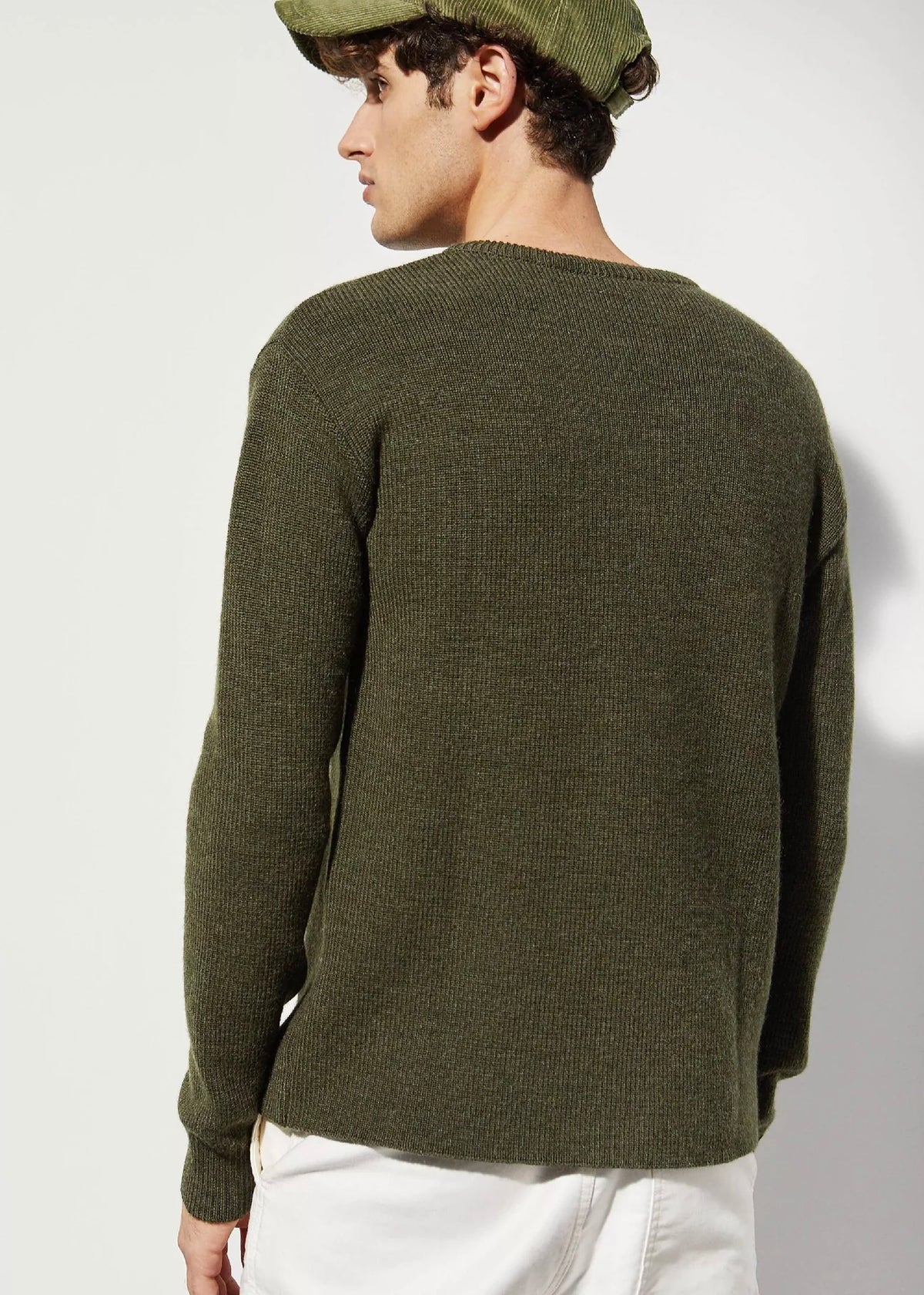 Salaun Virgin Wool Sweater — GREEN