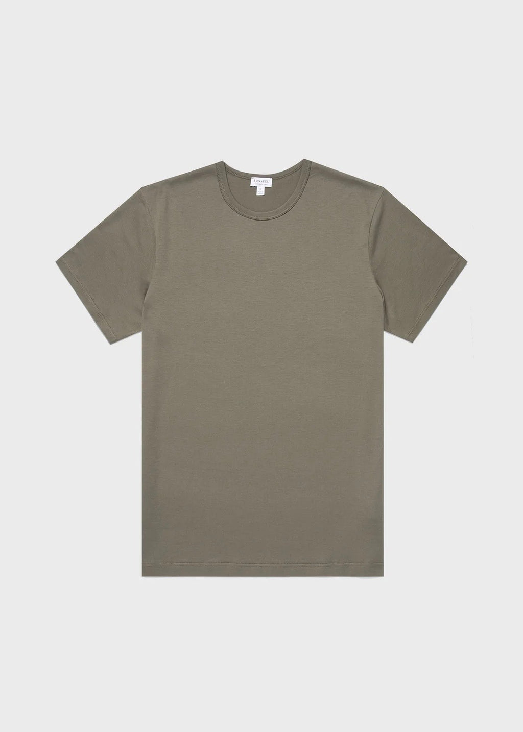 Crew Neck T-Shirt — KHAKI