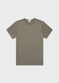 Crew Neck T-Shirt — KHAKI