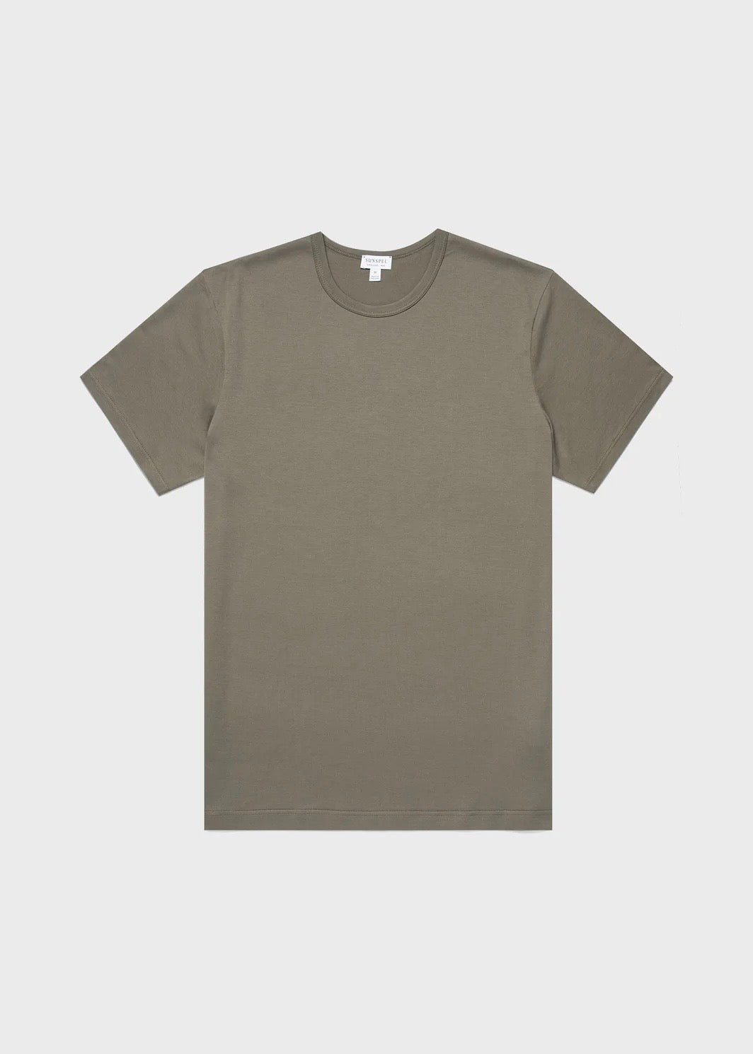 Crew Neck T-Shirt — KHAKI