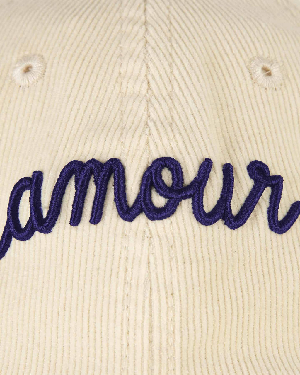 'Amour' Beaumont Twill Cap — VANILLA