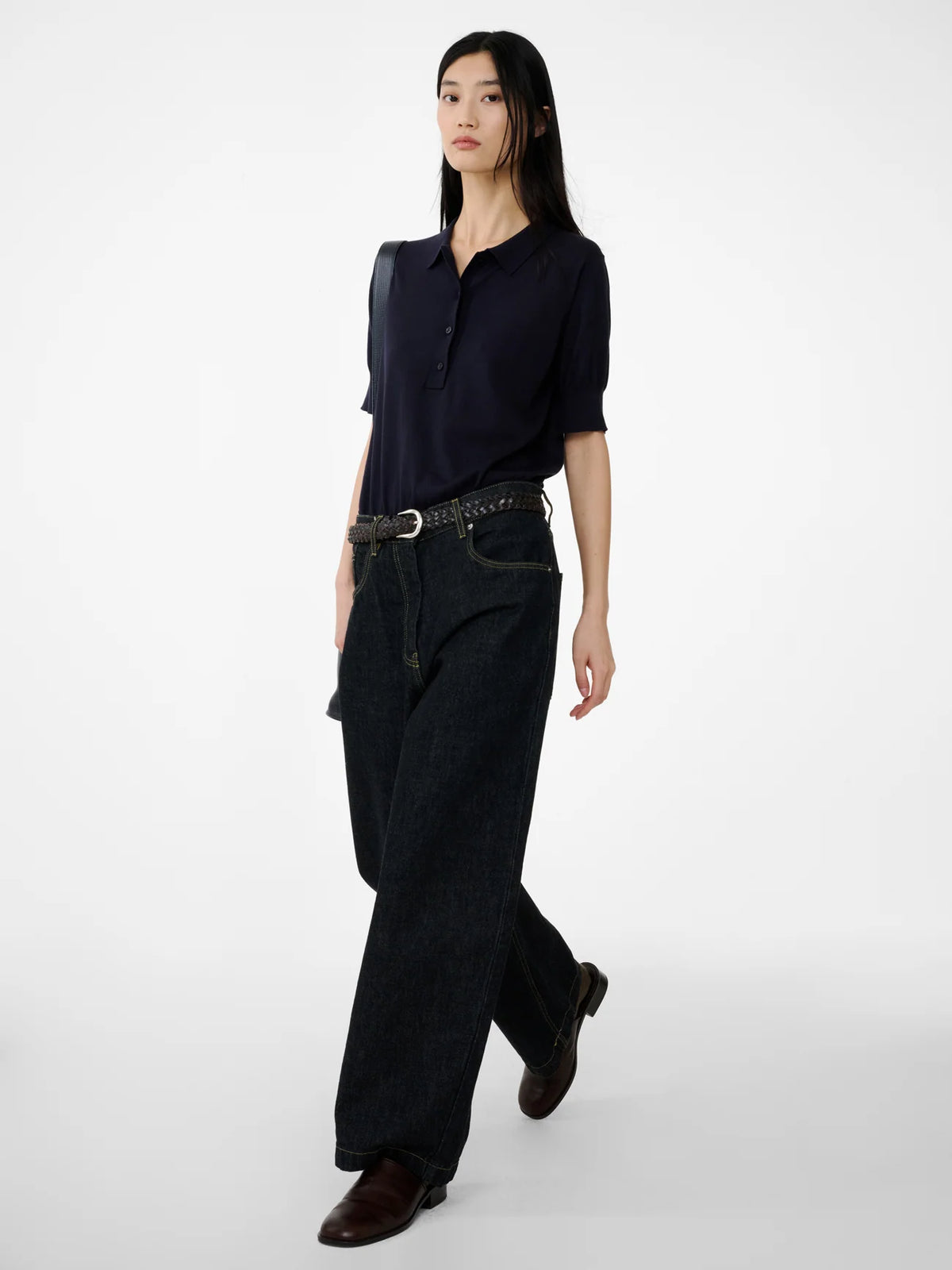 Neive Denim Pant — BLACK