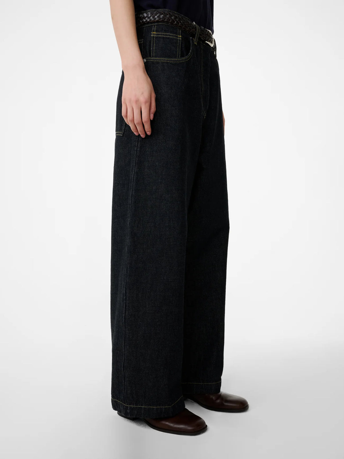 Neive Denim Pant — BLACK