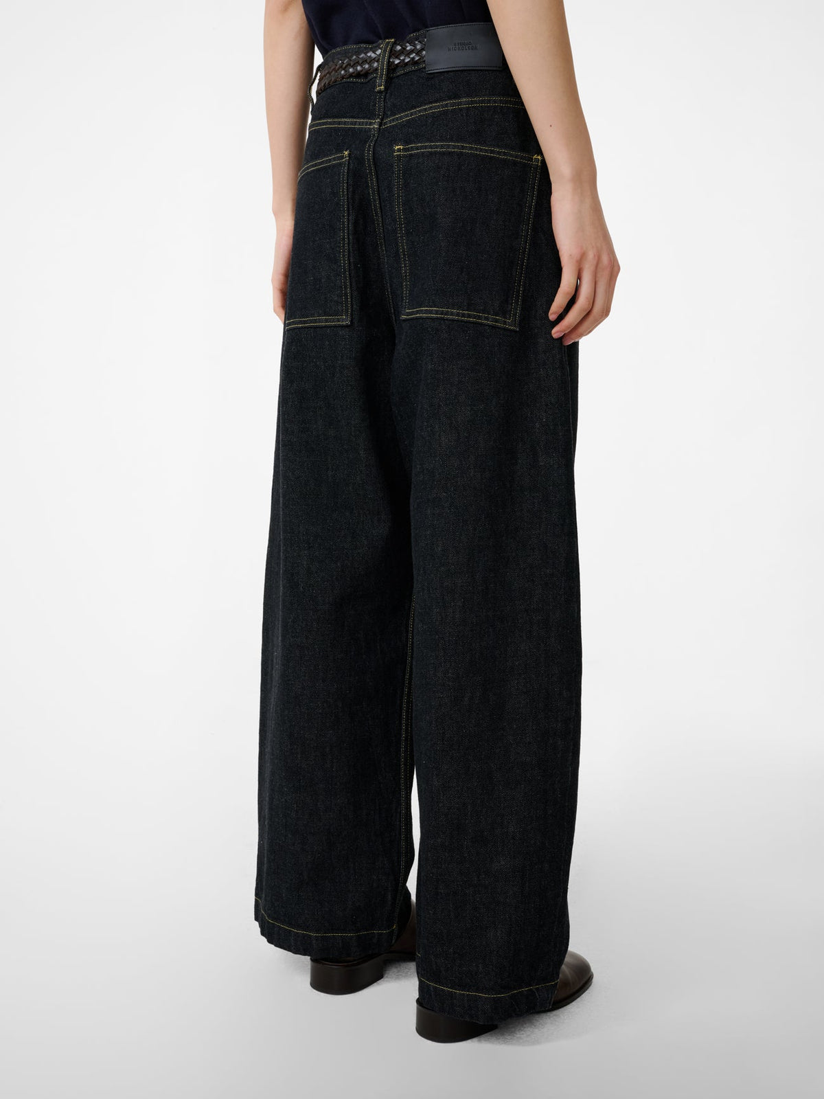 Neive Denim Pant — BLACK
