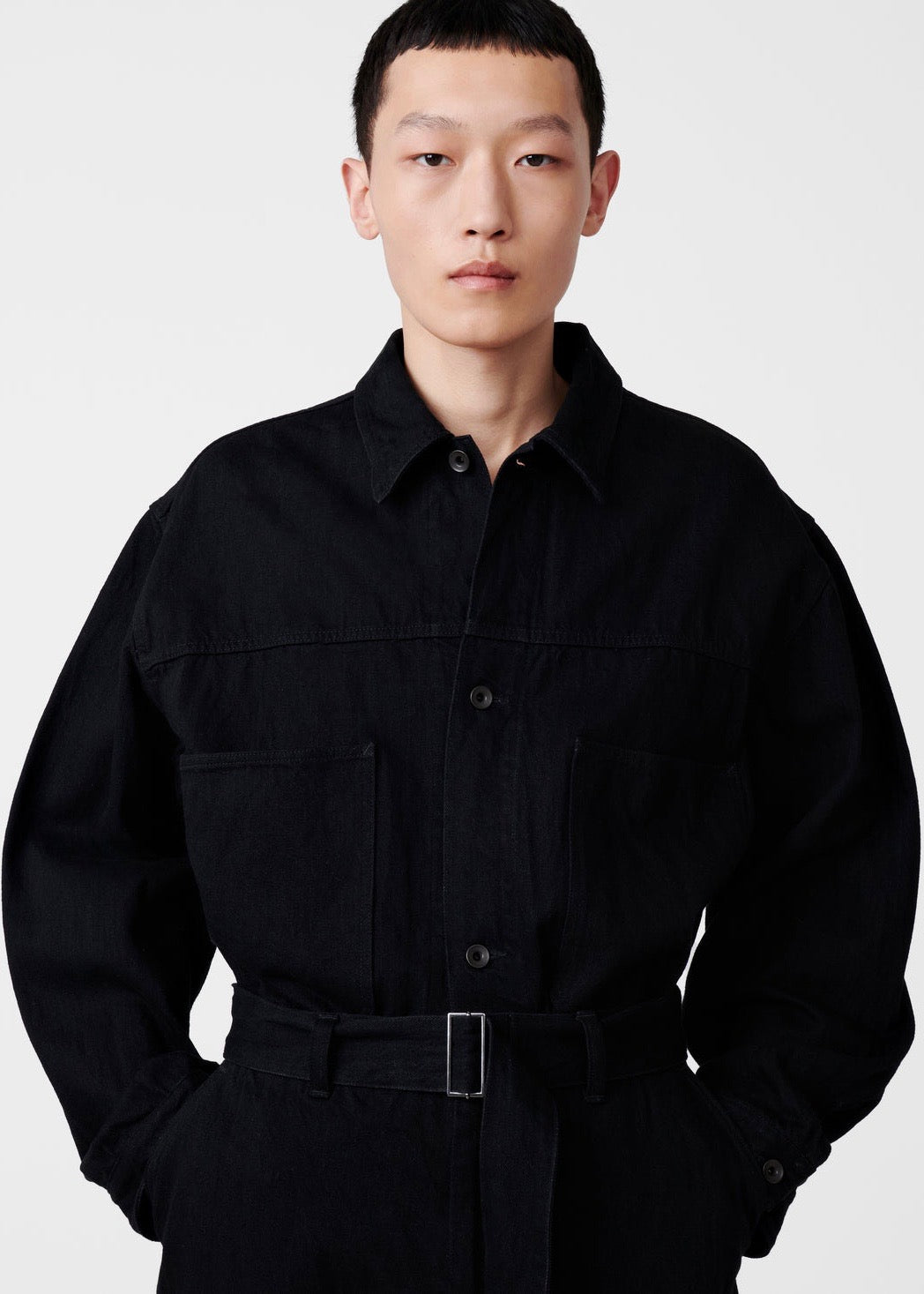 Nyle Denim Jacket — BLACK