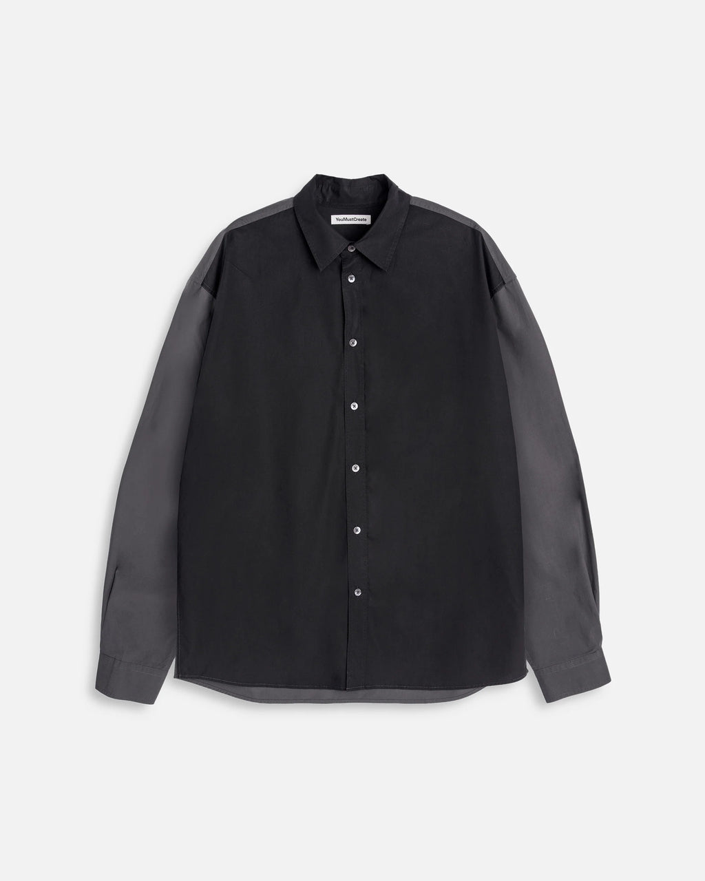 Mitchum LS Shirt — BLACK / GREY