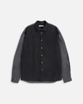 Mitchum LS Shirt — BLACK / GREY
