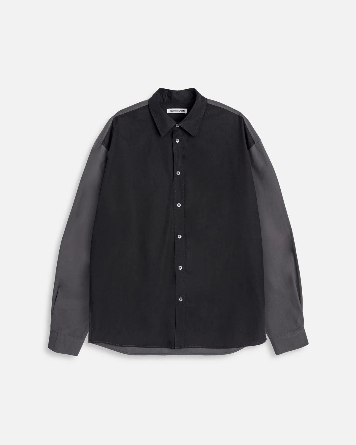 Mitchum LS Shirt — BLACK / GREY