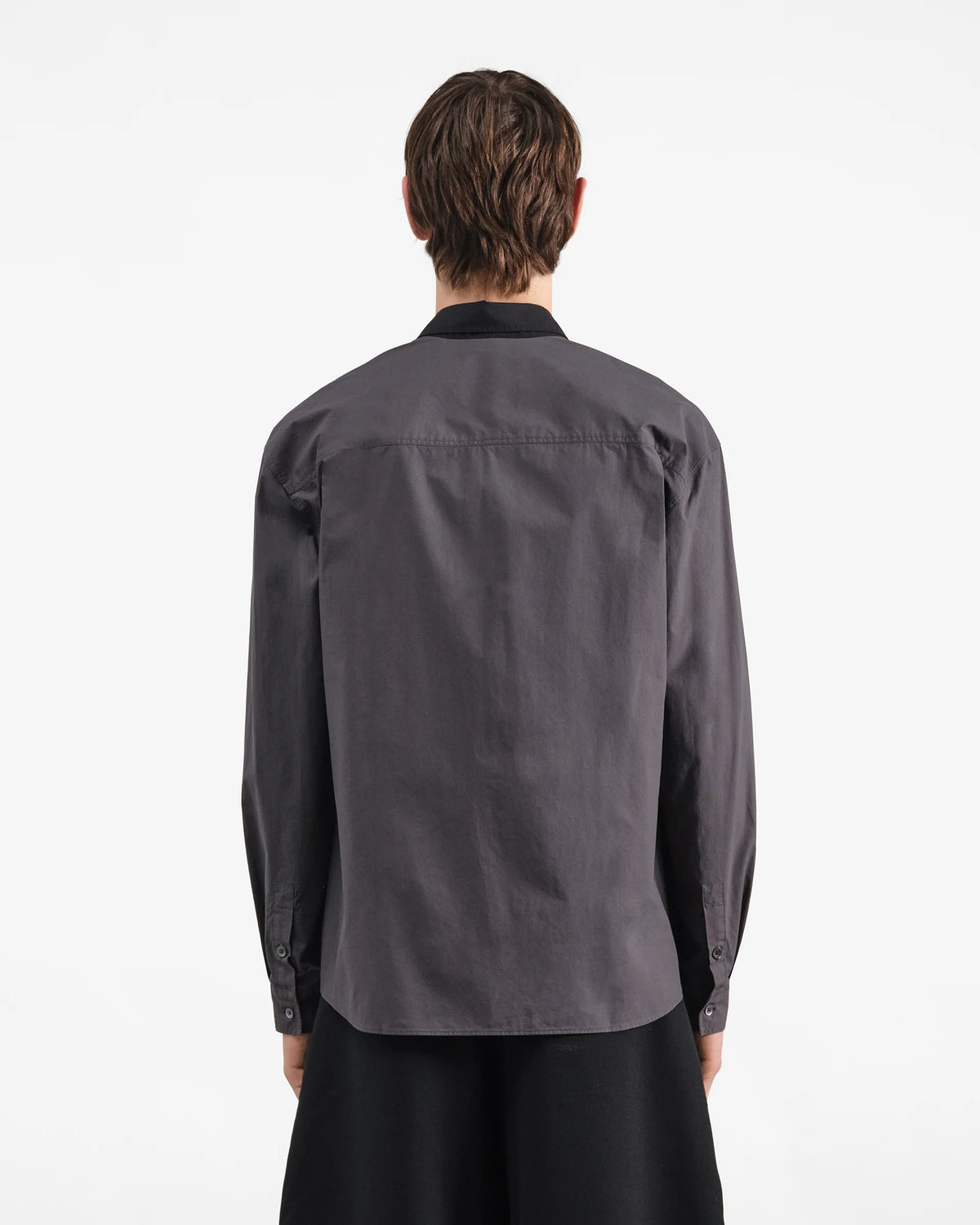 Mitchum LS Shirt — BLACK / GREY